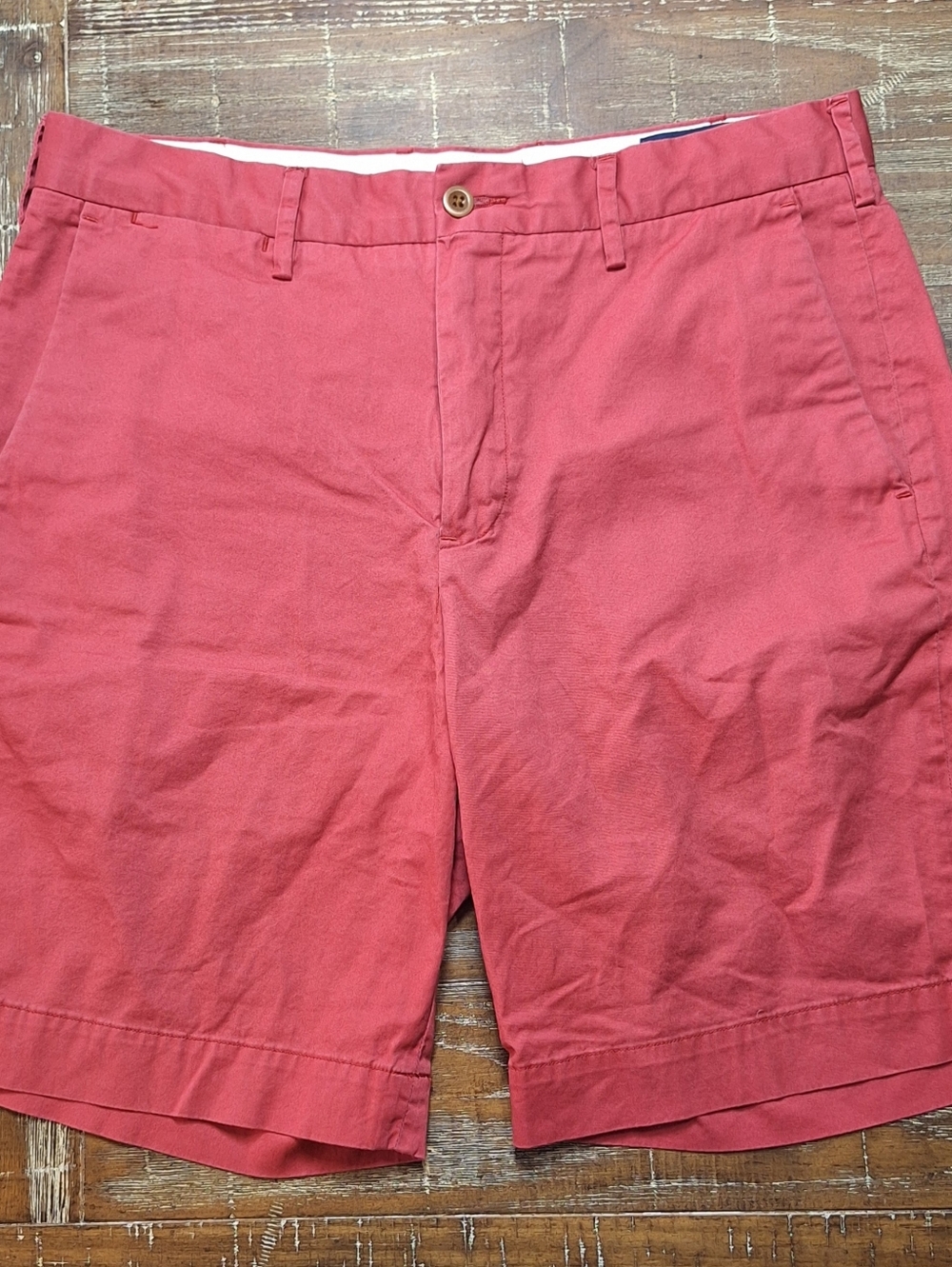 Polo Ralph Lauren Stretch Classic Fit Mens Shorts Size 32(TAG 31) Red 8" Inseam